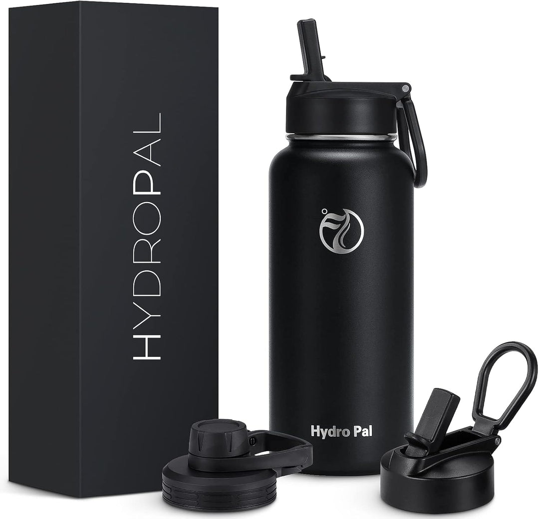 HydroPal Edelstahl Trinkflasche - 750ml, 1L, 1,2L, BPA-Frei, Kohlensäure geeignet, Isolierte Thermos