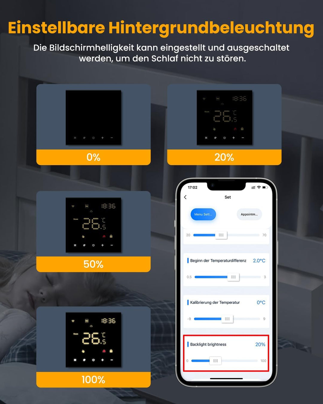 MIUCDA Smart Thermostat WLAN Digital Raumthermostat Programmierbarer Heizungsthermostat Kompatibel m