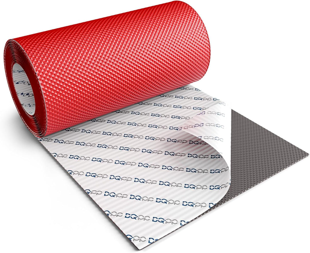 DQ-PP WANDANSCHLUSSBAND | Länge 5m | Breite 300mm | Kirsche RAL 3011 | hochwertiges Aluminium und Bu