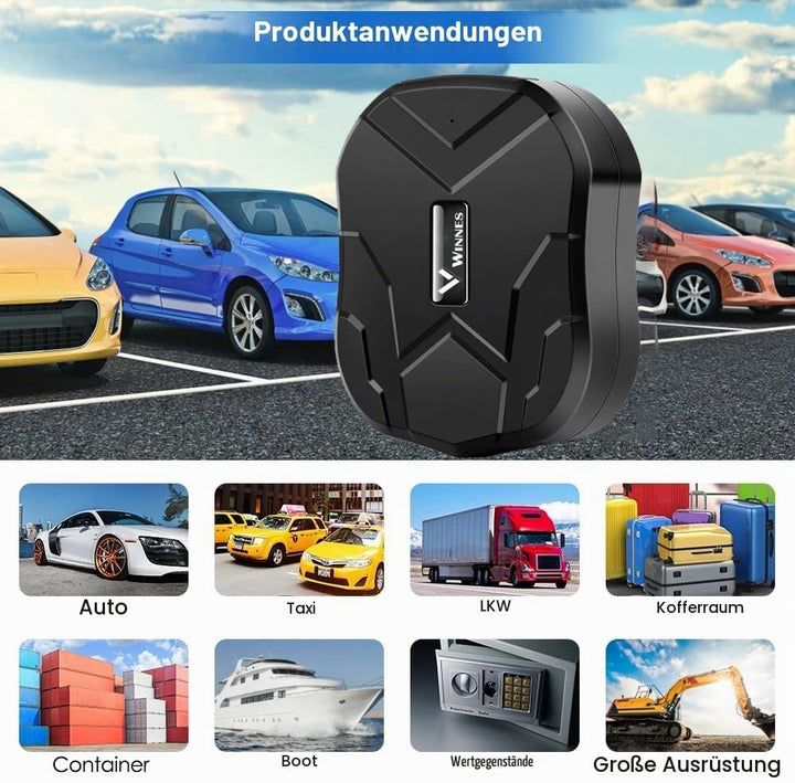GPS Tracker Auto ohne ABO, 10000mAh GPS Tracker mit Starker Magnet, Langer Standby Echtzeit Position