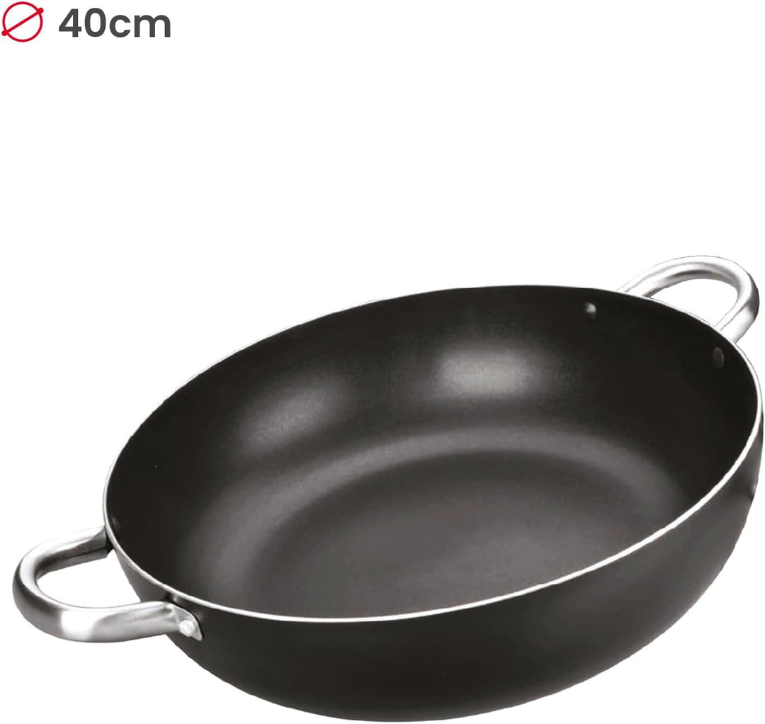 IBILI - Bratpfanne mit 2 Henkeln I-Chef, 40 cm, Aluminium, Anti-Haft 40 cms, 40 cms
