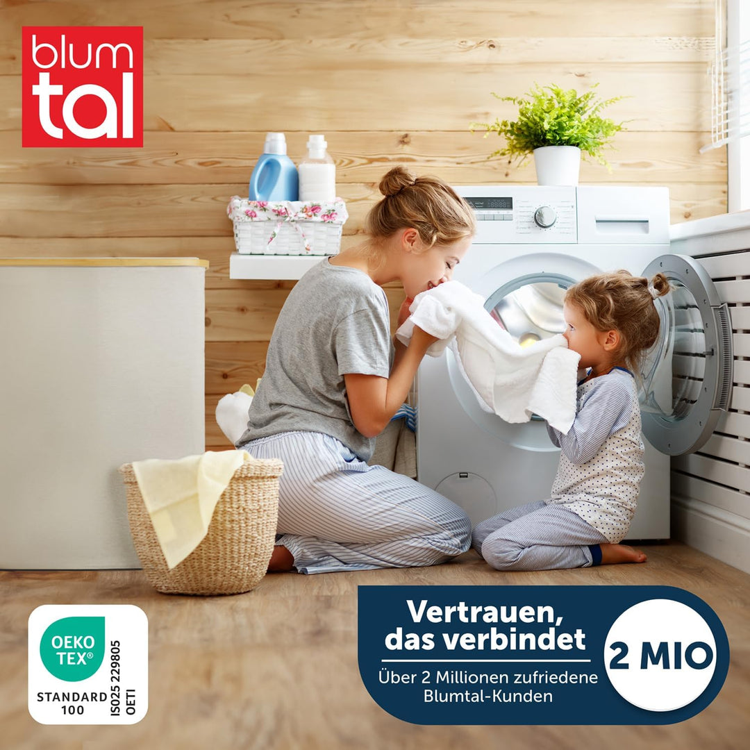 Blumtal Wäschekorb 100L - Wäschesammler mit herausnehmbarem Wäschesack - Wäschekorb schmal - laundry