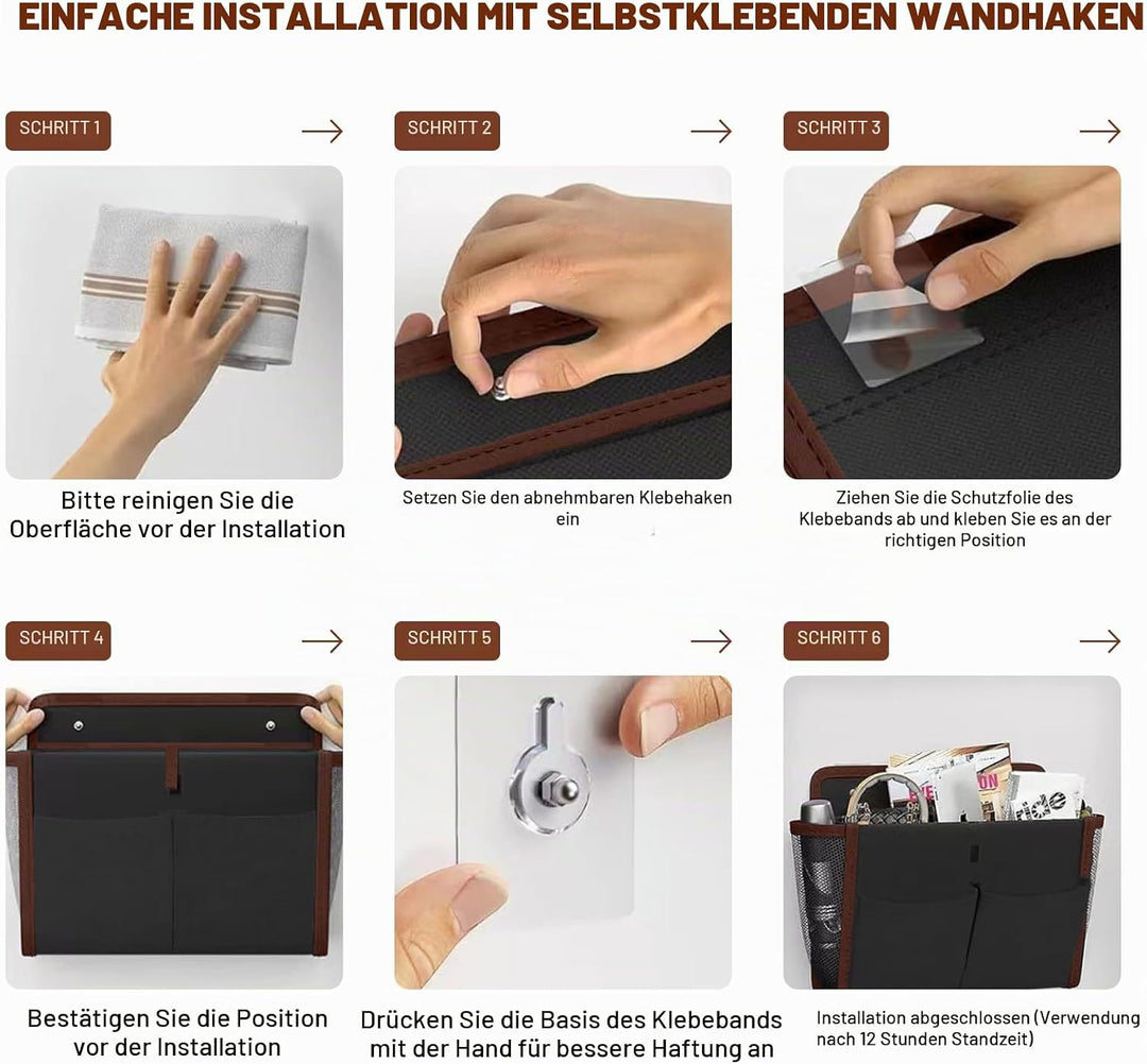 Wohnmobil Camping Organizer, Faltbarer Hängeorganizer Ohne Bohren, Selbstklebender Camping Organizer