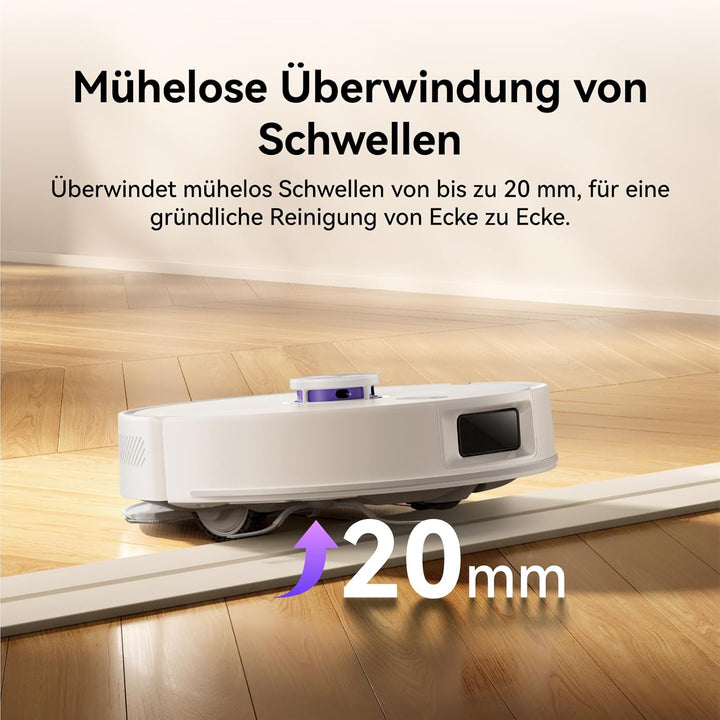 NARWAL Freo S Saugroboter mit Wischfunktion, 8000Pa, 8N Reinigungsdruck, Auto-Entstaubungsstation 3.