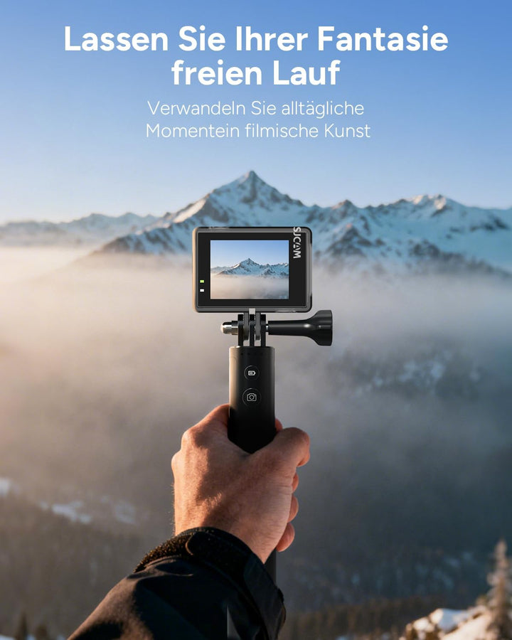 SJCAM SJ6 Ultra 4K Action Cam Unterwasserkamera 30m Wasserdicht, 166° Super Weitwinkel, 6-Achsen EIS