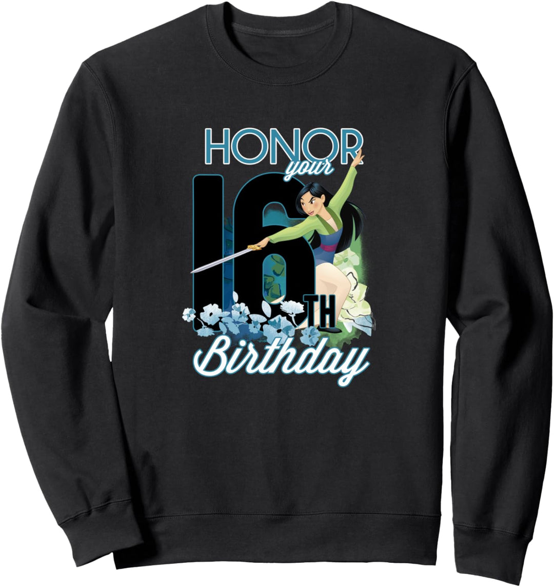 Disney Mulan Portrait Honor Your 16th Birthday Sweatshirt
