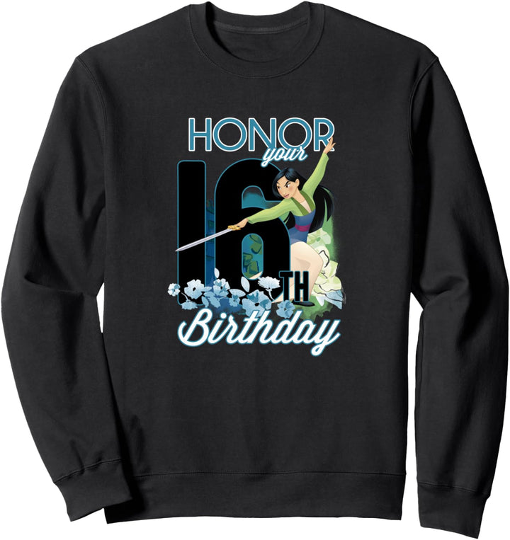 Disney Mulan Portrait Honor Your 16th Birthday Sweatshirt