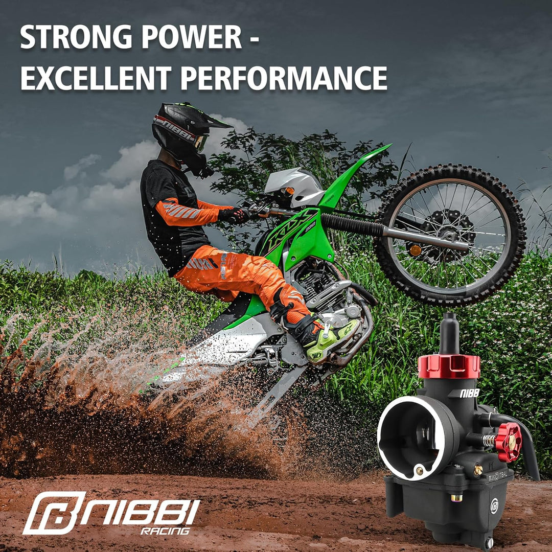 NIBBI PE26MM Vergaser Carb mit Jets für Dirt Pit Bike Motocross Motorrad Roller ATV Quad PE-26MM, PE