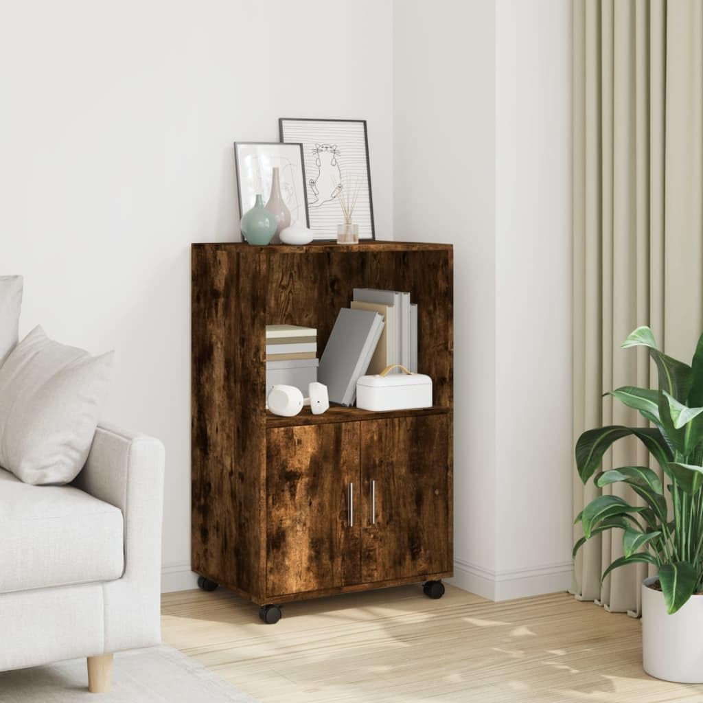 vidaXL Rollschrank, Büroschrank mit Stauraum, Aktenschrank für Wohnzimmer Büro, Bürocontainer Schran