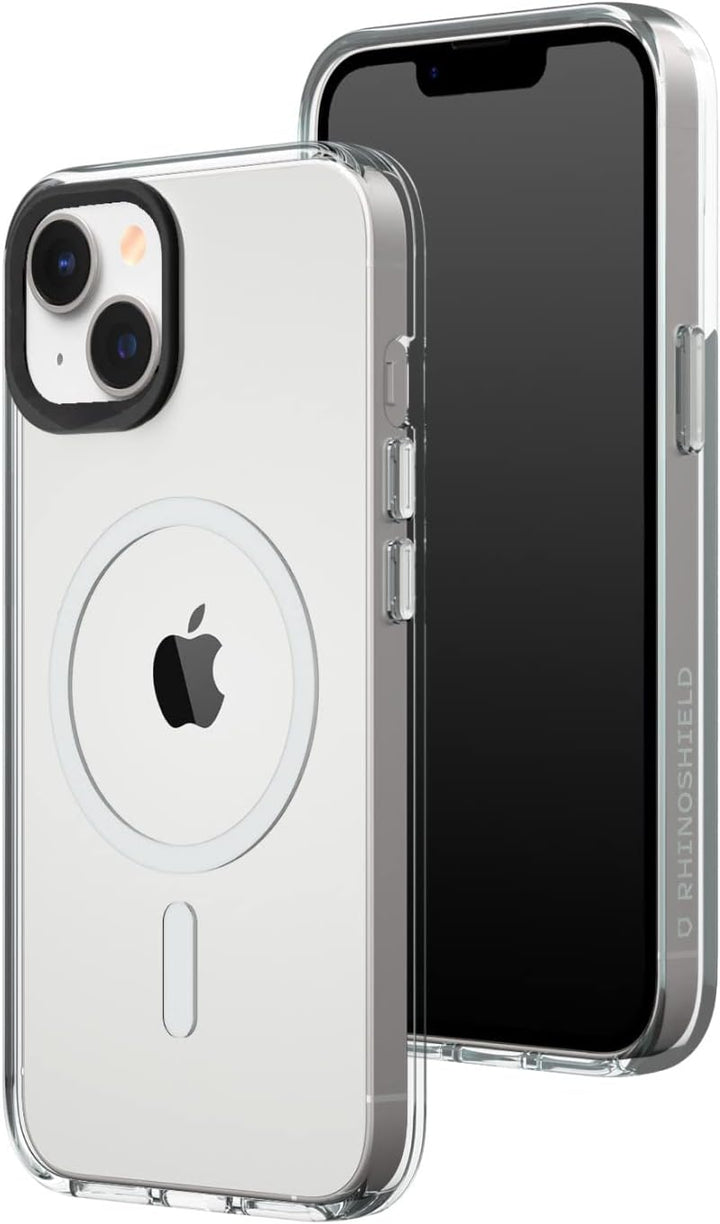 RhinoShield Clear Case kompatibel mit MagSafe für [iPhone 14/13]|Überragende Magnetstärke, Vergilbun