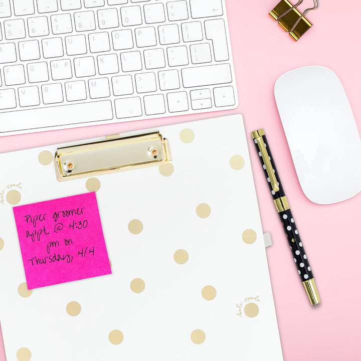 Kate Spade New York Clipboard Folio with Low Profile Clip, Professional Padfolio Includes Lined Note