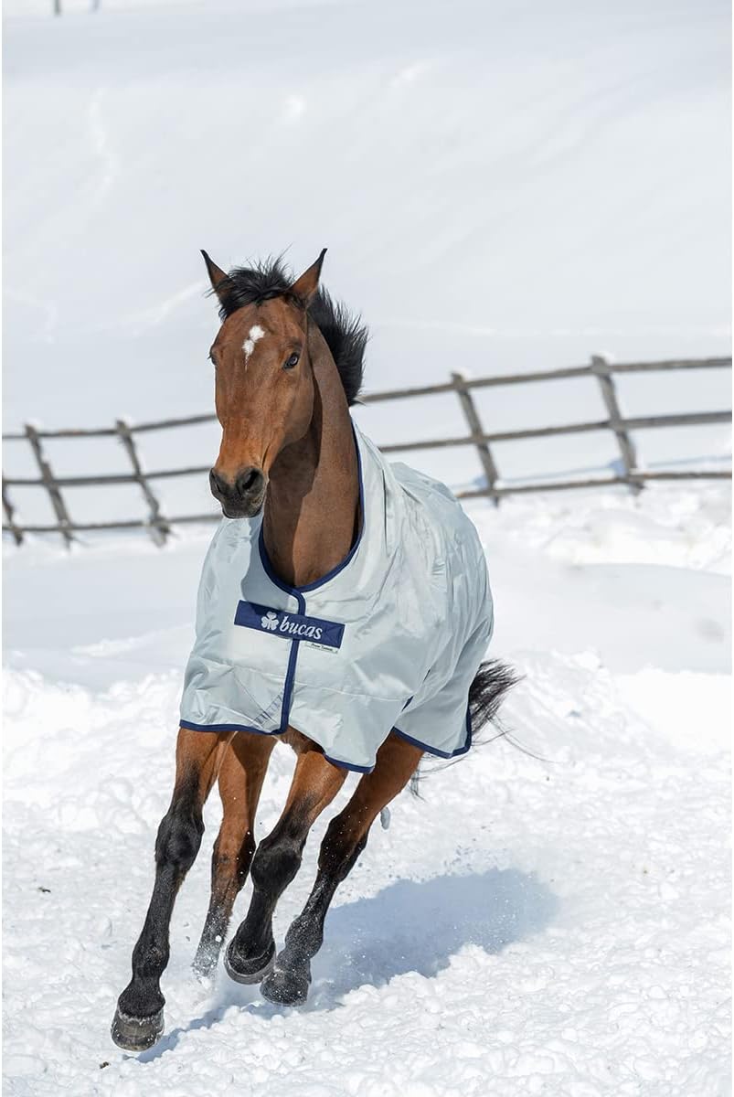 Bucas Power turnout extra High Neck in silber, Weidedecke, Outdoordecke 120cm, 120cm