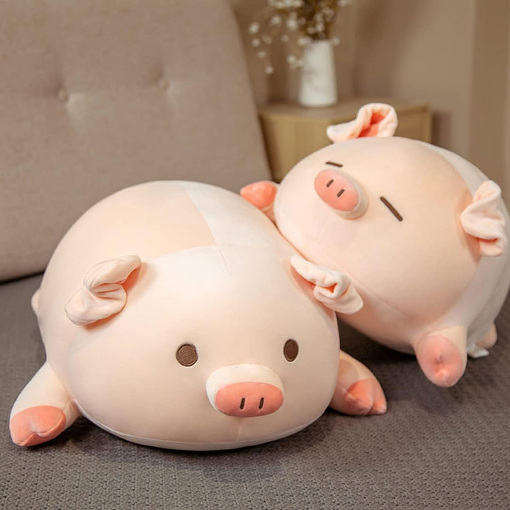 Kekeso Schwein Plüschtier Umarmungskissen Kuscheltier Plüschkissen Süsses (60cm/23.62inch, Big Eyes)