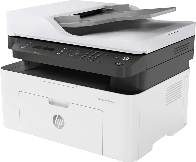 HP Laser 137fnw Laser-Multifunktionsdrucker (Laserdrucker, Kopierer, Scanner, Fax, WLAN)