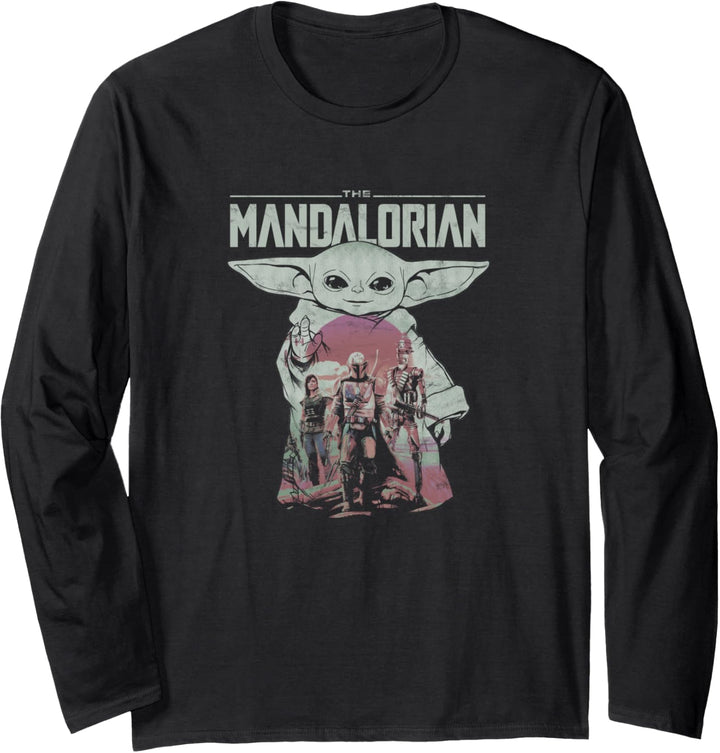 Star Wars: The Mandalorian Grogu The Child Portrait Fill Langarmshirt
