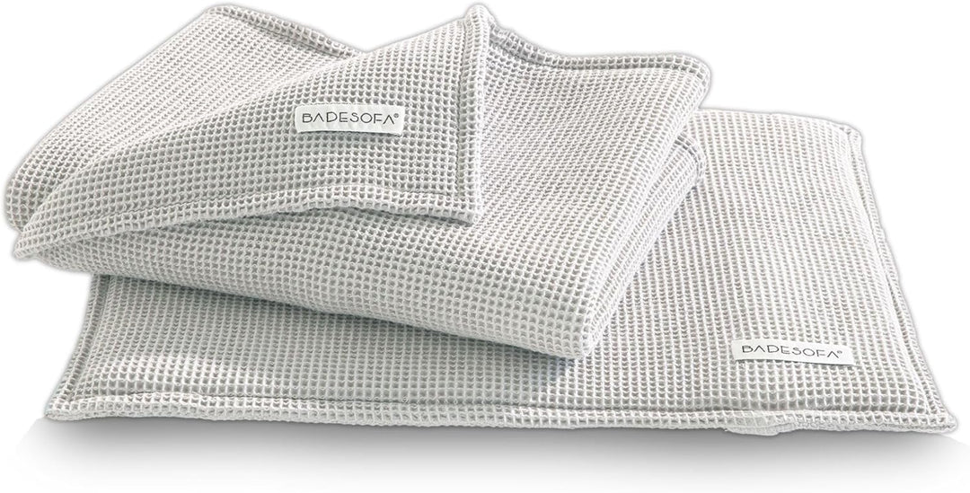 SAUNASOFA® Sauna-Set aus Bio-Baumwolle | Hitzebeständig & waschbar | Made in EU | 1 Sauna-Kissen 40x