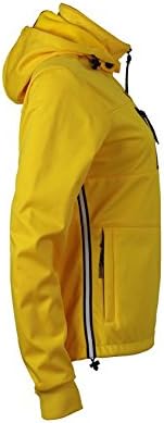 James+Nicholson Ladies Softshelljacke maritim JN1077 M,Sun Yellow/Navy/White