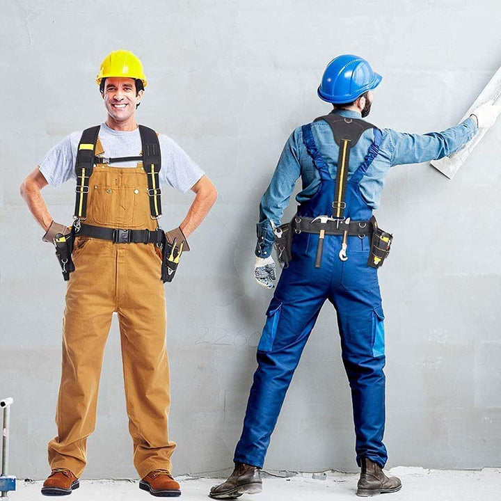 Gonnely Werkzeuggürtel Hosenträger,Hochleistungs Arbeits Hosenträger Verstellbare Träger mit Vequeme