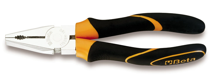 Beta 1150BM 220 - Universalzangen, verchromt, poliert, Griffe aus Bimaterial