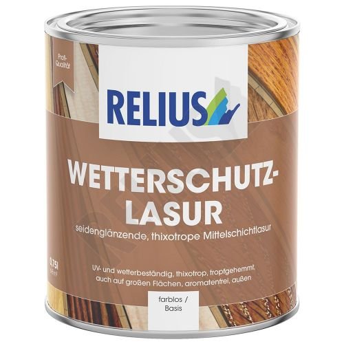 Relius Wetterschutzlasur Grösse 5 LTR, Farbe nussbaum, 5 LTR Nussbaum