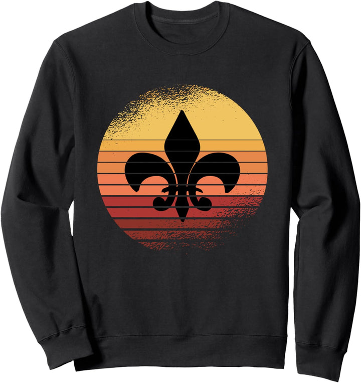 Pfadfinder Retro Lilie Vintage für Scouts Sweatshirt