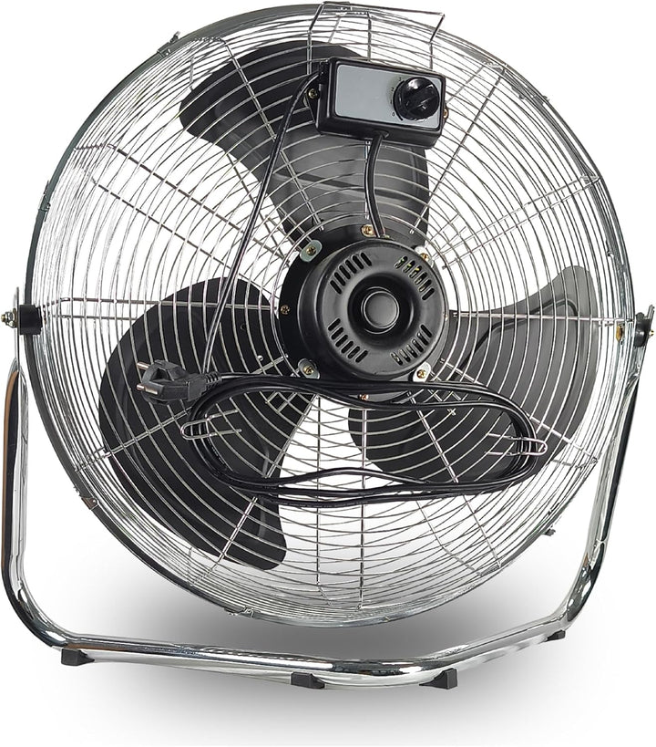 Bodenventilator WDH-FE50X aus Metall mit extra grossem Ventilatorkopf und einem Durchmesser von 50 c