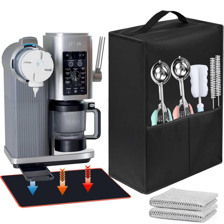2025 Staubschutz für Eismaschine, Gleitpad, Anti-Rutsch-Pad, 2-in-1-Kombinationsset, kompatibel mit