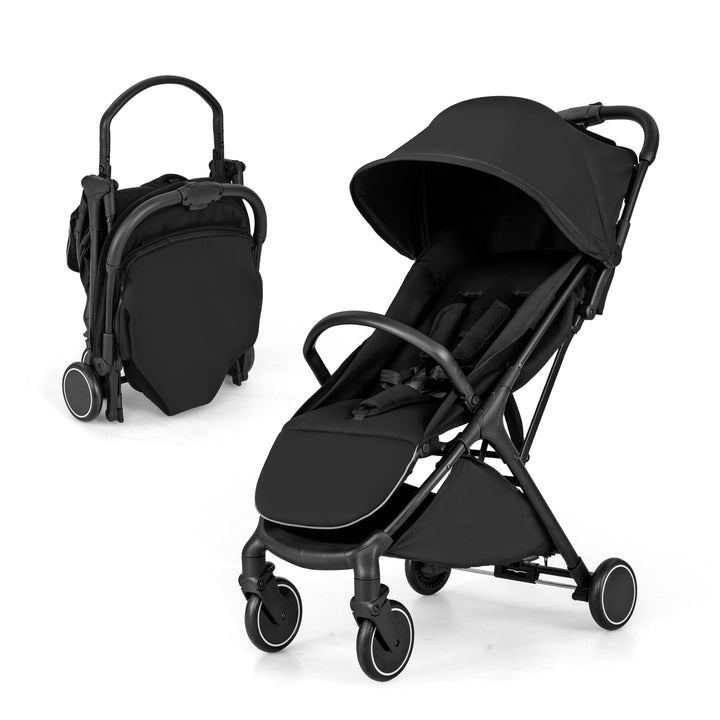 DREAMADE Kinderwagen faltbar, Reisebuggy für Kinder 0-3 Jahren, Buggy mit verstellbarem Sonnendach,
