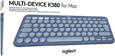 Logitech K380 Multi-Device Bluetooth Tastatur für Mac, Kompatibel mit macOS, iOS, iPadOS, Italienisc