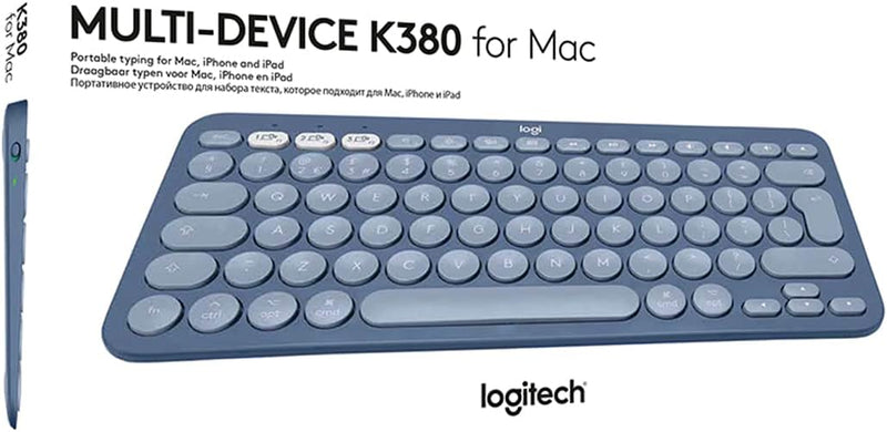 Logitech K380 Multi-Device Bluetooth Tastatur für Mac, Kompatibel mit macOS, iOS, iPadOS, Italienisc