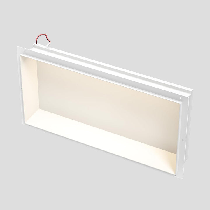 Wandnische Dusche Edelstahl, wasserdichte Nische mit LED-Licht, Eingebettete Duschnische 60x30x10cm,