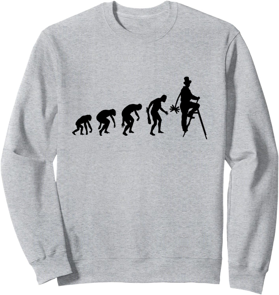 Schornsteinfeger Evolution Kaminkehrer Kleeblatt Geschenk Sweatshirt
