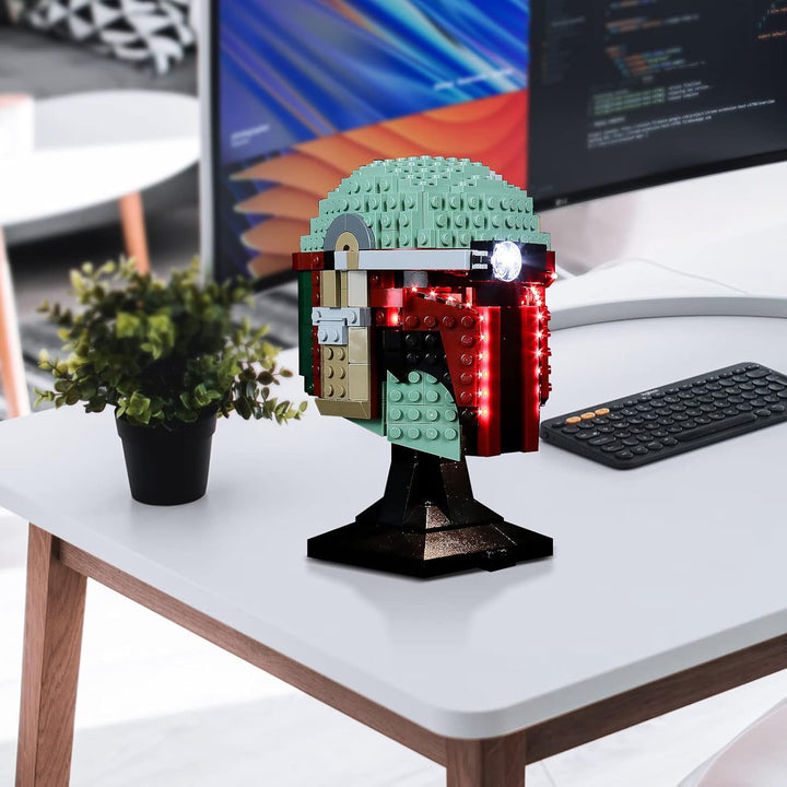 BrickBling LED-Beleuchtungsset für Lego Boba Fett Helm（Nur Lichter, Baustein Nicht enthalten,Dekorat