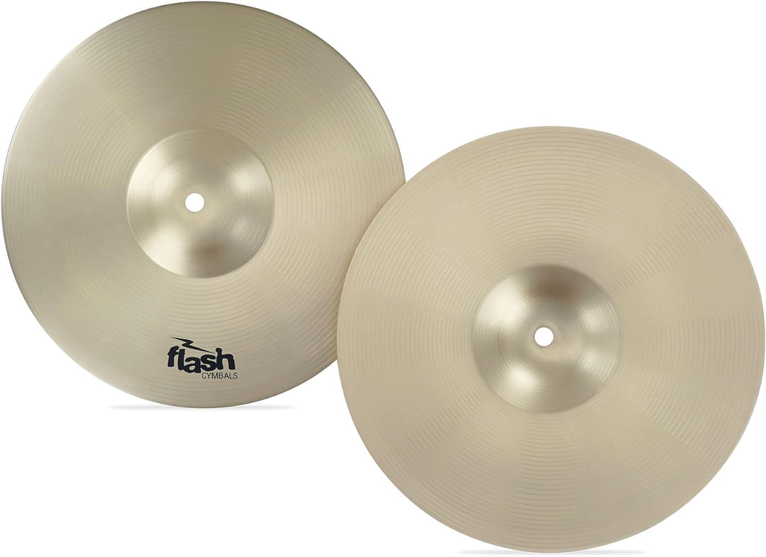 Flash Impact Series 368 Schlagzeug Becken Set (Drum Cymbals, 13" HiHats, 16" Crash-Ride, 18" Crash-R