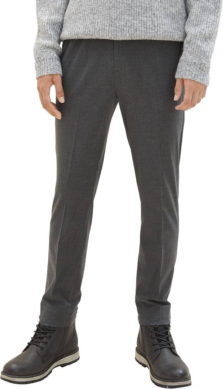 Tom Tailor Denim Herren Relaxed Tapered Fit Hose in Ankle-Länge 28W / 30L 10775-mid Grey Melange, 28
