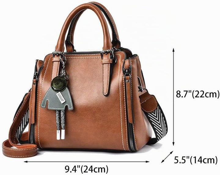 BUKESIYI Damen Tasche Umhängetasche Handtasche Frauen Klein Schultertasche Weekender Lack PU Leder C