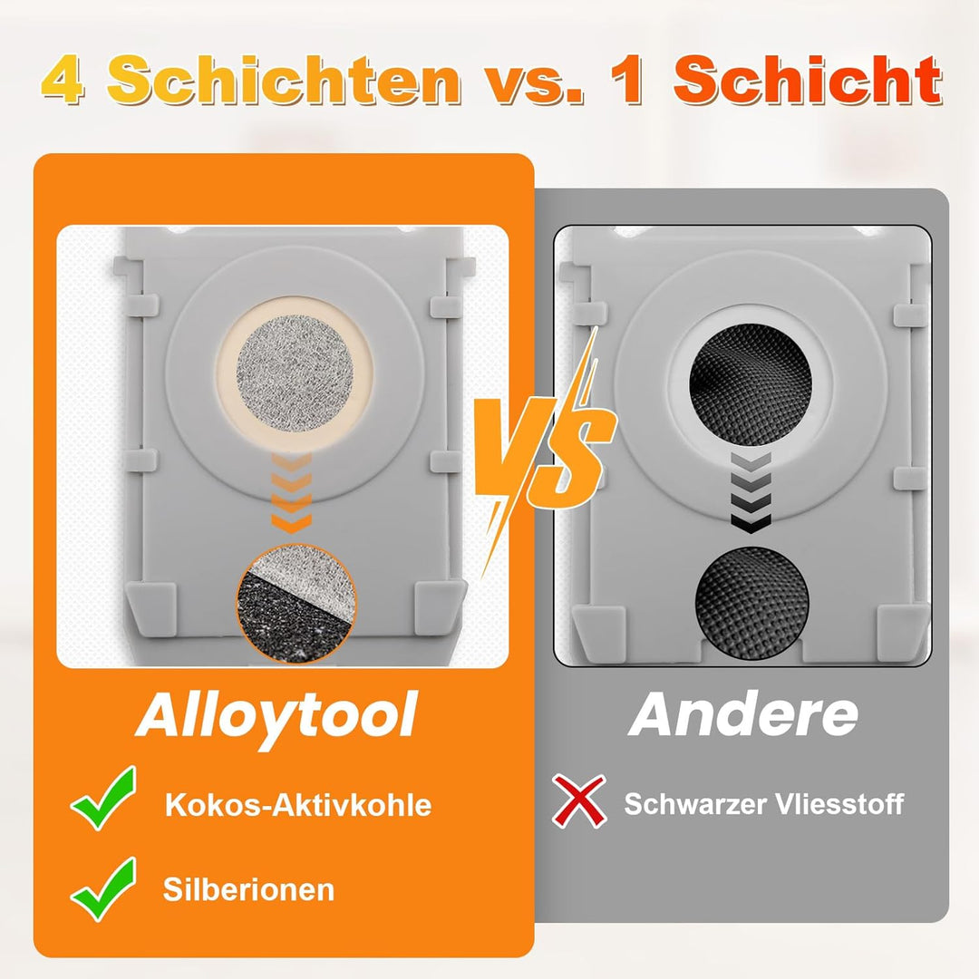 16 Stück Antibakterielle Staubbeutel für Ecovacs Deebot X8/X9 Pro Omni, T50 Omni/T50 Pro Omni/T50 Ma