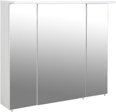 Schildmeyer Spiegelschrank 800.1 Profil Weiss Glanz, 80 x 16 x 72,3 cm, 80 x 16 x 72,3 cm