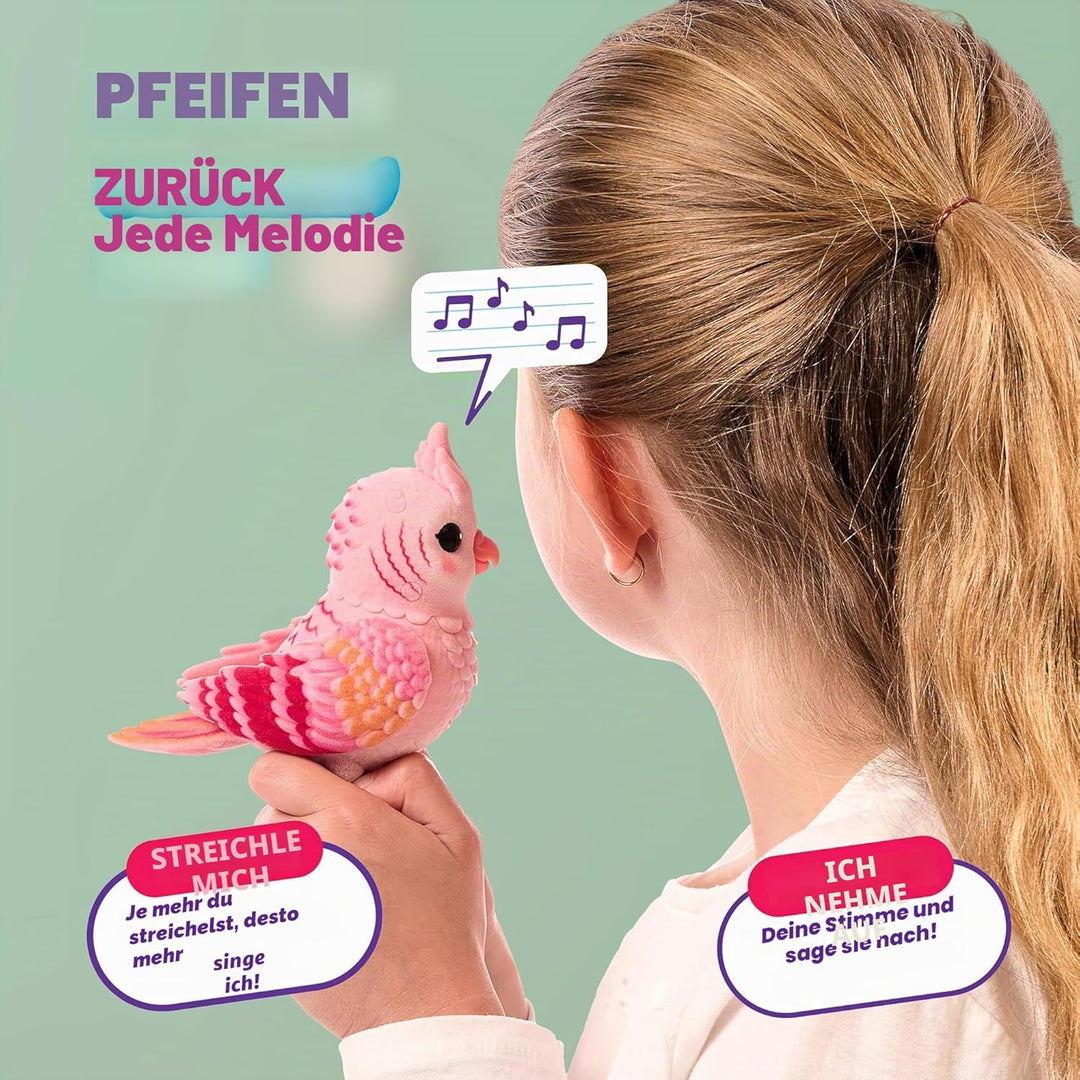 Little Live Pets My Really Real Bird & Cage – Rosie, Interaktives, realistisches Vögelchen, Über 20