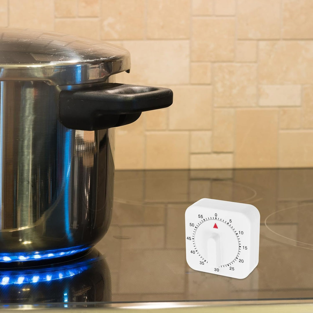 VICASKY Mechanischer Küchentimer und Backzeitkontrolle aus Kunststoff Quadratisch mit Lautem Alarm u