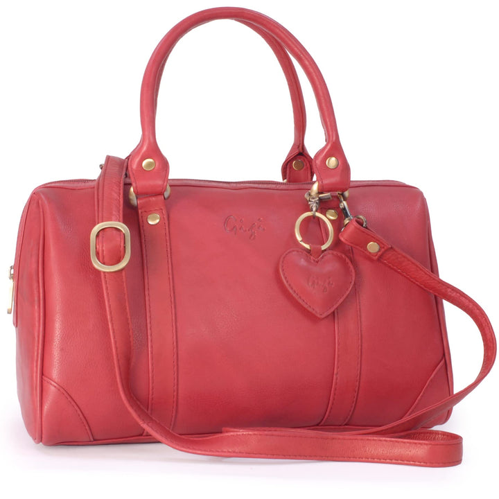 Gigi - Leder - Damenhandtasche/Lederhandtasche - OTHELLO 5067" Rot, Rot