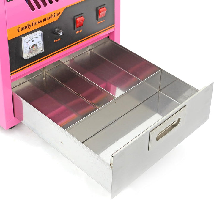 KuKoo Retro Rosa Zuckerwattemaschine Zuckerwattegerät Zuckerwatte-Maschine Zuckerwatte Maker inklusi