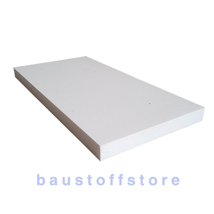 Fassadendämmplatte, weiss EPS 035 WDV, 1000 mm x 500 mm (Stärke 80 mm, 6) Stärke 80 mm 6, Stärke 80