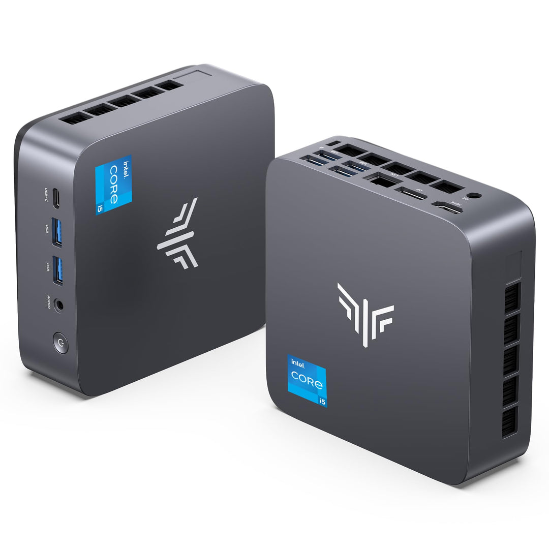Mini PC Intel Core i5-12450H (bis zu 4,40 GHz), 16 GB (8 GB*2) DDR4 512 GB SSD Mini PC WiFi 6, Mini