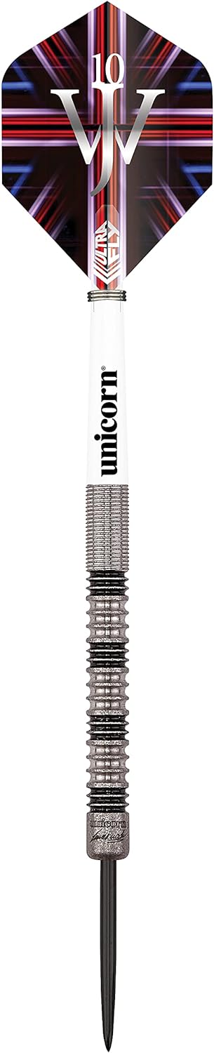 Unicorn Dartpfeile-Set mit Stahlspitze, James The Machine Wade, 90% Wolfram, 20 g, 21 g, 22 g, 23 g