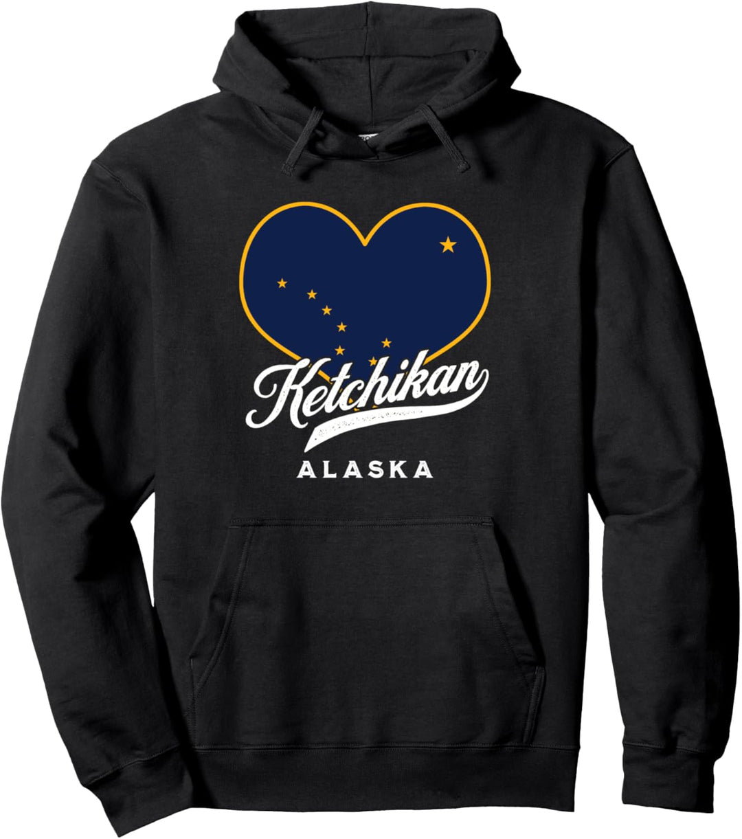 Ketchikan Alaska USA Staatsflagge Big Dipper Vacation Souvenir Pullover Hoodie