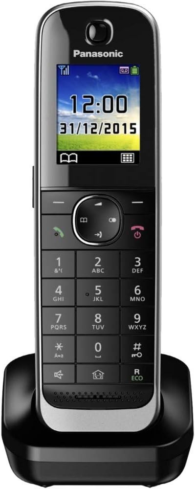 Panasonic KX-TGJA30EXB Mobilteil inkl. Ladeschale, Schwarz Single, Single