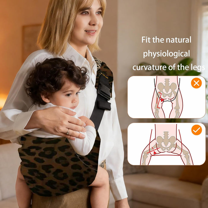 LUKIUP Tragetuch Neugeboren, Verstellbare Hüfttrage, Babytrage Seitlich, Ergonomische Tragetuch Neug