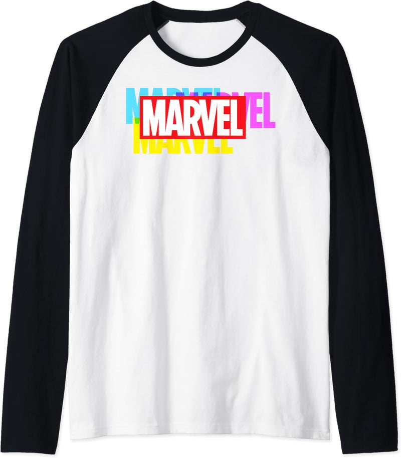 Marvel Multi-Color Logo Raglan