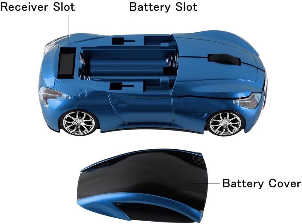 ECOiNVA Funkmaus Kabellos Auto Maus, Desktop Laptop Computer Optische Maus for Windows, Mac OS, Andr